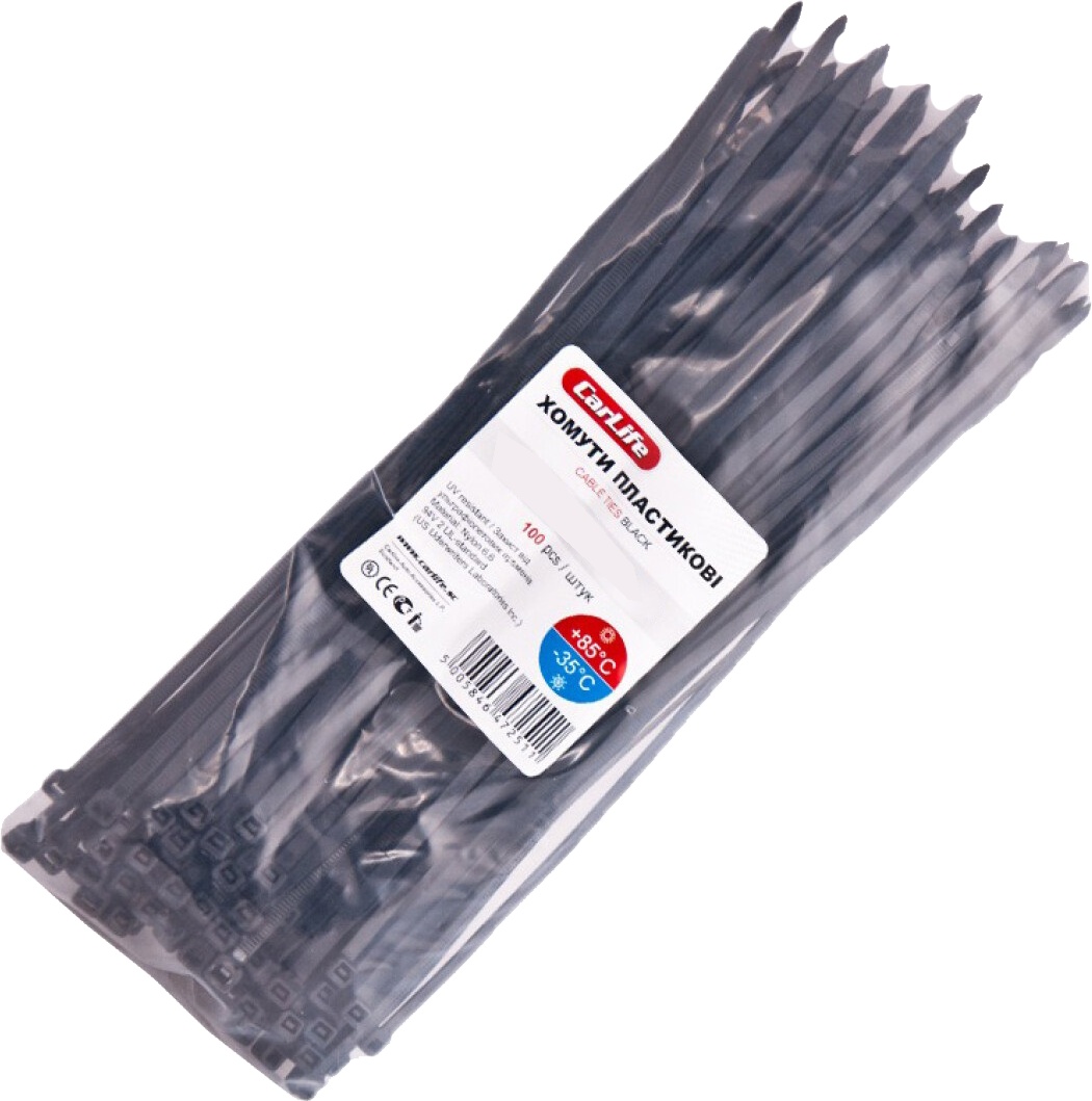 

Стяжка Carlife BL3.6X250 0,25 м 3,6 мм 100 шт
