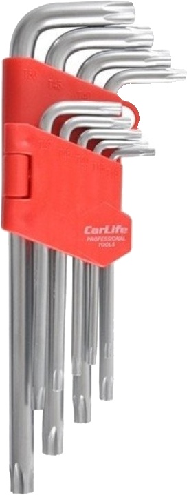 

Набор ключей TORX Carlife WR2112 T10H-T50H 9 шт