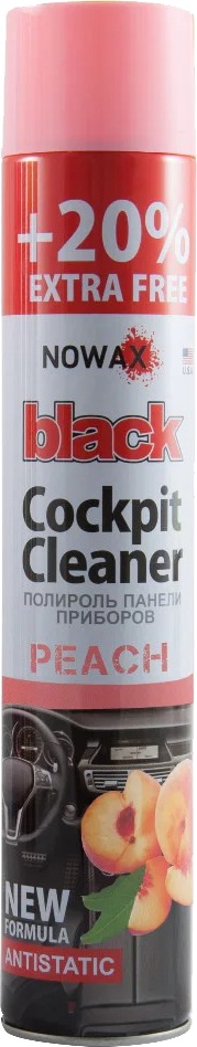 

Полироль для салона Nowax "Black" Cockpit Cleaner персик 750 мл NX00706