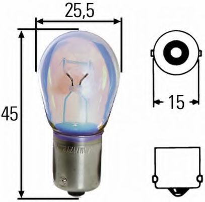 

Автолампа Behr Hella 8GA002073271 Long Life P21W BAY15s 21 W прозрачный
