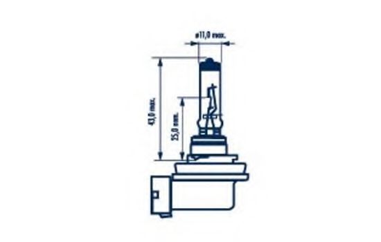 

Автолампы Narva 48078 Long Life H11 PGJ19-2 55 W прозрачная