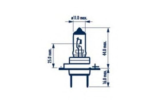 

Автолампа Narva 48728 Long Life H7 PX26d 70 W прозрачная