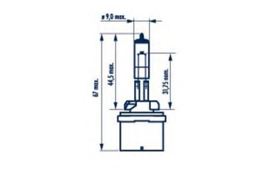 

Автолампа Narva 48041 Standard H27W/1 PG13 27 W прозрачная