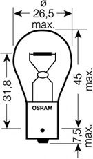 

Автолампа Osram 7506ULT Ultra Life P21W BA15s 21 W прозрачная