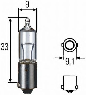 

Автолампы Behr Hella 8GH002473191 Standard H10W BA9s 10 W прозрачная