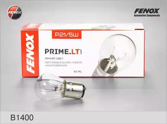 

Автолампа Fenox B1400 Prime.LT P21/5W BAY15d 5 W 21 W прозрачная