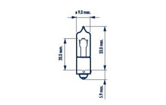 

Автолампа Narva 68196 H21W BAY9s 21 W прозрачный