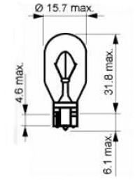 

Автолампа SCT Germany 202402 W16W W2,1x9,5d 16 W прозрачная