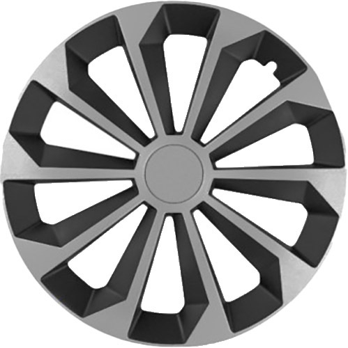 

Комплект колпаков на колеса JESTIC Fame Mix серебристый + черный 104022