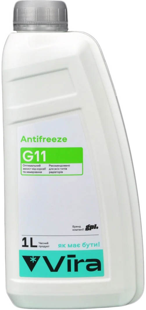 

Готовый антифриз VIRA G11 зеленый -40 °C VI0030