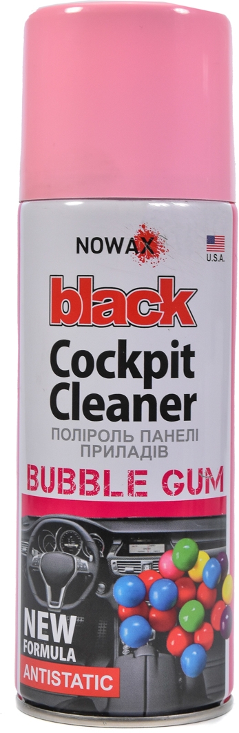 

Полироль для салона Nowax "Black" Cockpit Cleaner bubble gum 450 мл NX00459