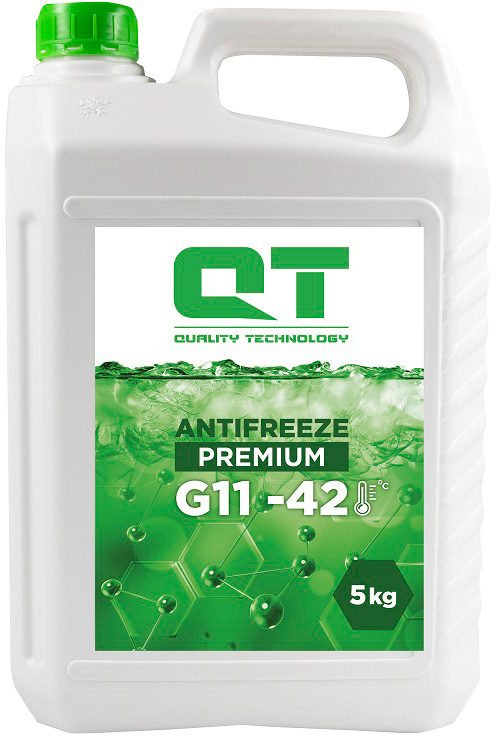 

Готовый антифриз QT Premium G11 зеленый -42 °C QT512425