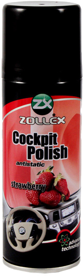 

Полироль для салона Zollex Cockpit Polish клубника 450 мл ST450