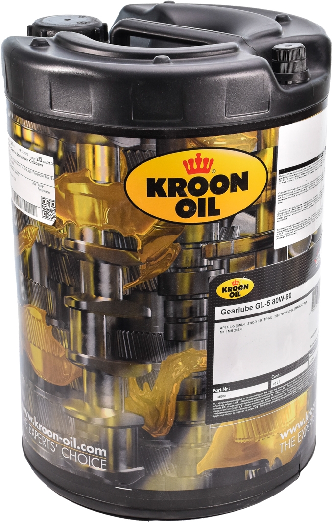 

Трансмиссионное масло Kroon Oil Gearlube GL-5 80W-90 минеральное 36081