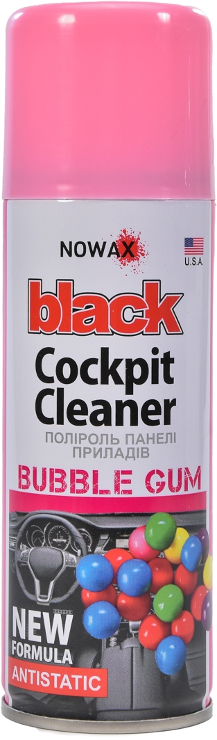 

Полироль для салона Nowax "Black" Cockpit Cleaner bubble gum 200 мл NX00209