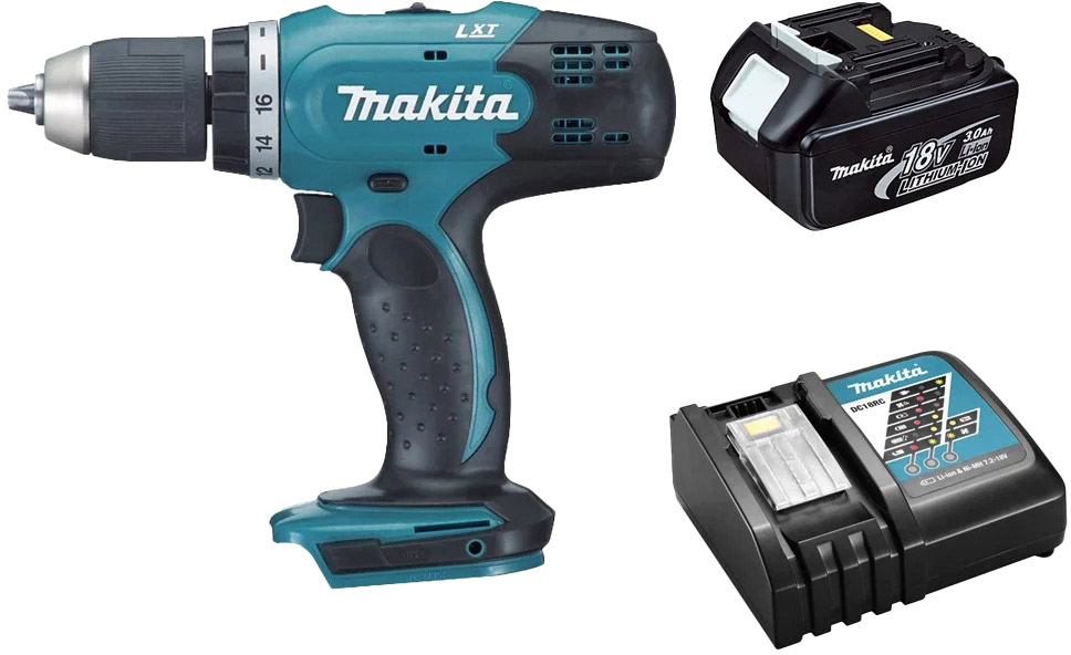 

Шуруповерт Makita аккумуляторный DDF453RFX7 (1 аккумулятор + ЗУ)