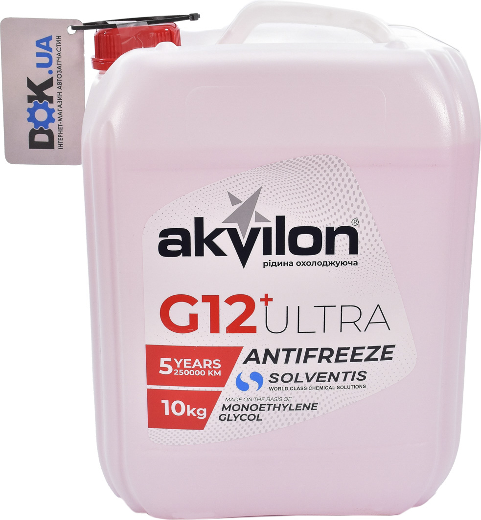 

Готовый антифриз Akvilon Ultra G12+ красный -40 °C AKVULTRED10