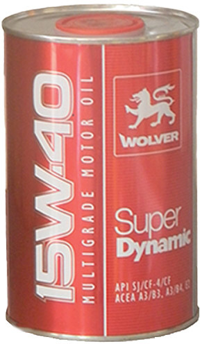 

Моторное масло Wolver Super Dynamic 15W-40 4260360941139