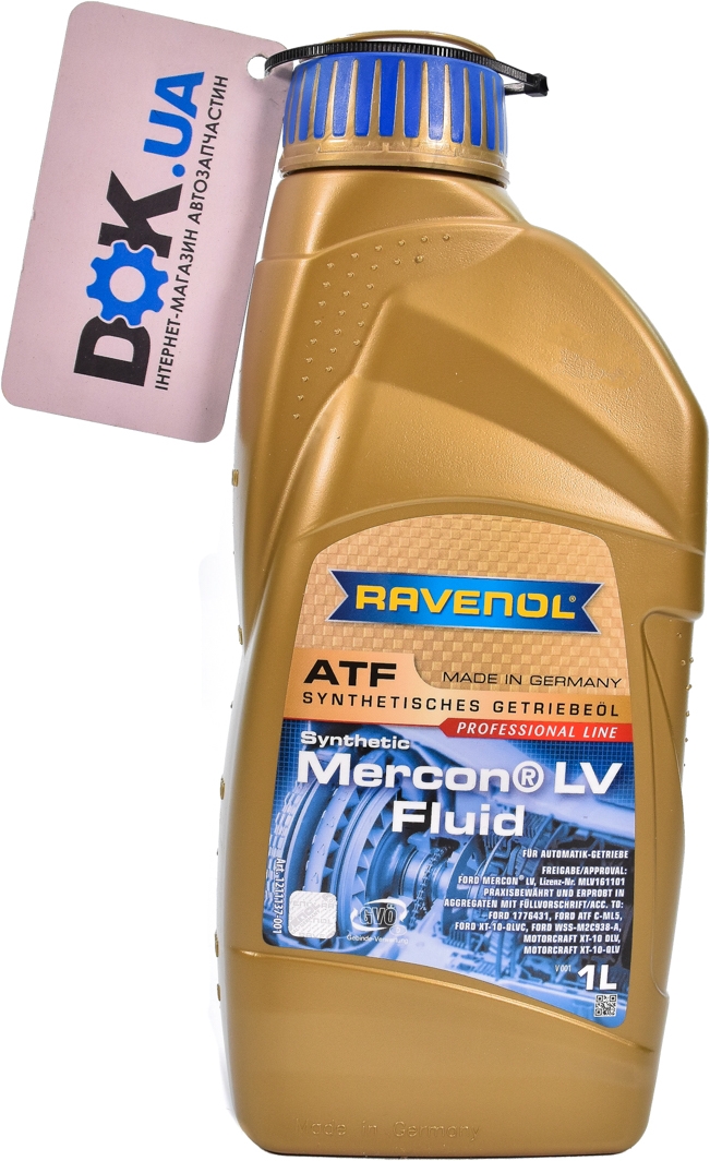 

Трансмиссионное масло Ravenol Mercon LV Fluid синтетическое 1211137001