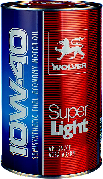 

Моторное масло Wolver Super Light 10W-40 полусинтетическое 4260360941054