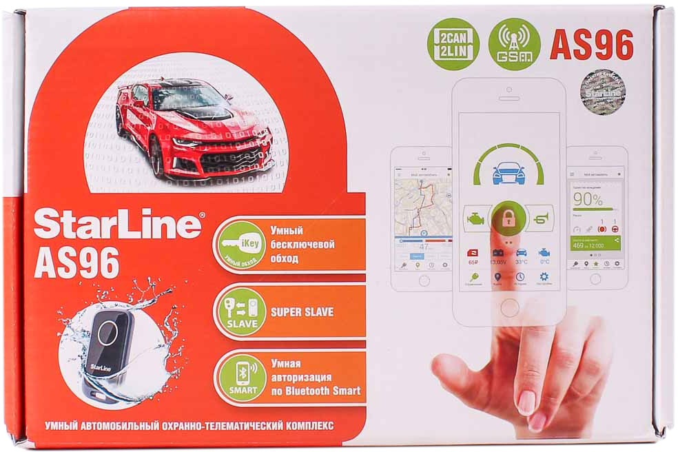 

GSM-сигнализация Starline A S96 v2 BT 2CAN+4LIN GSM-GPS 16625