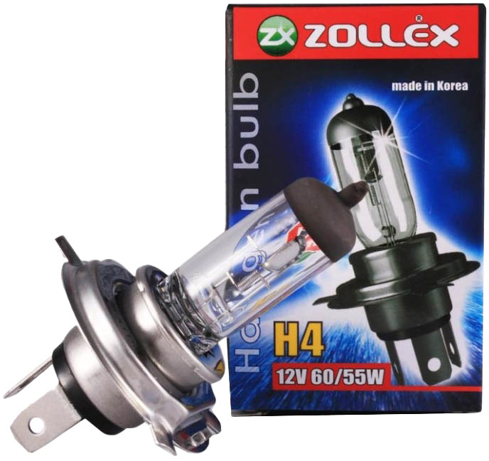 

Автолампа Zollex 8924 H4 P43t 55 W прозрачный
