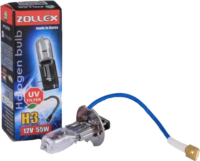 

Автолампа Zollex 9224 H3 PK22s 55 W прозрачная