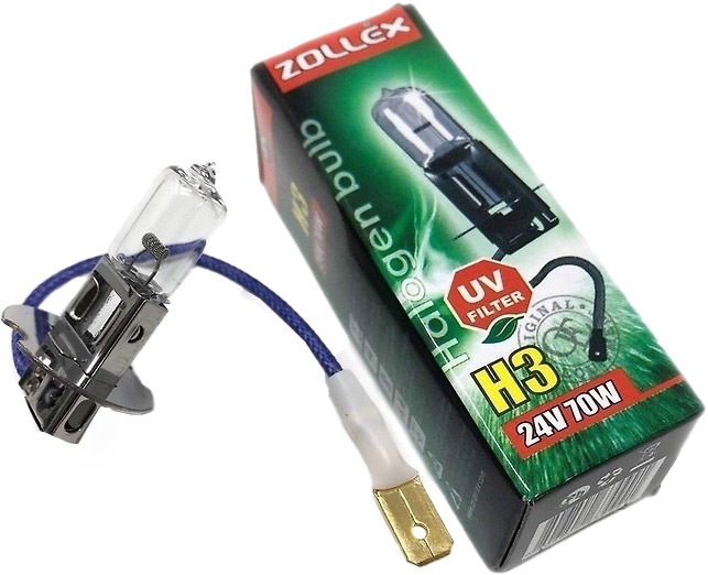 

Автолампа Zollex 10245 H3 PK22s 70 W прозрачная