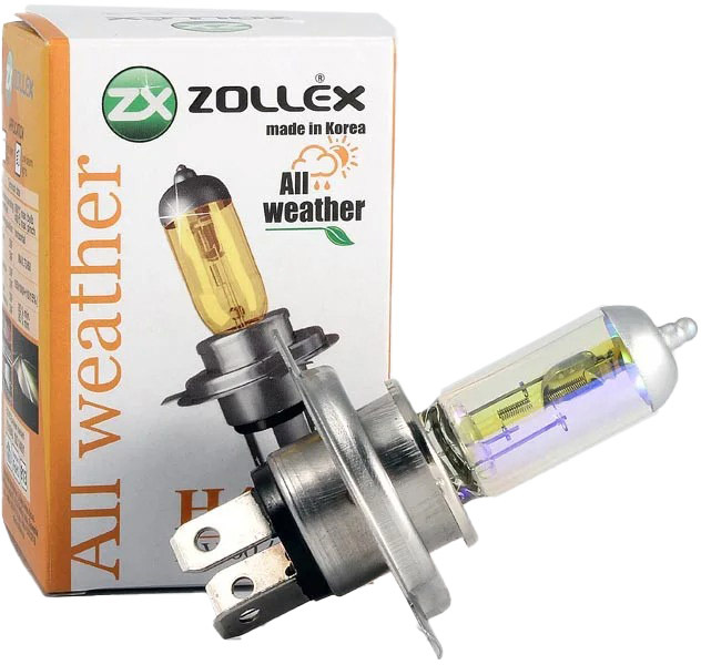 

Автолампы Zollex 61024 All weather H4 P43t 55 W 60 W желтая