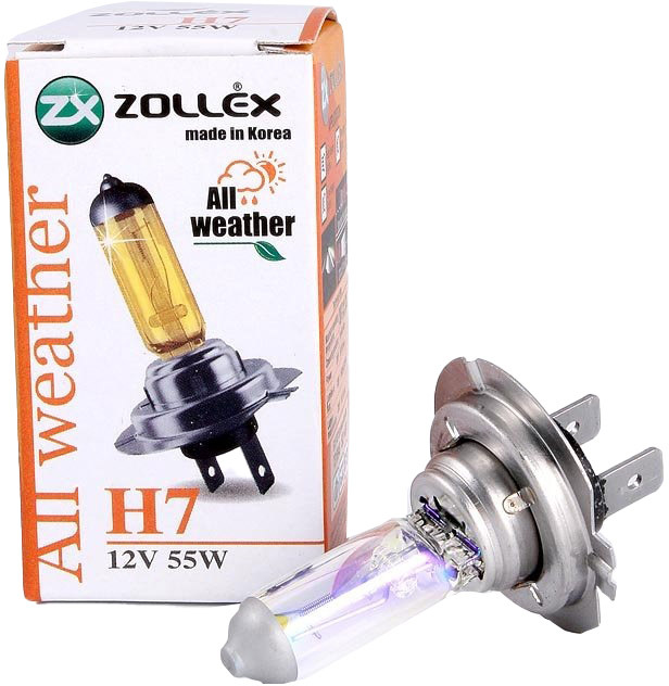 

Автолампа Zollex 61124 All weather H7 PX26d 55 W желтый