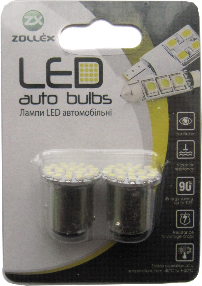 

Автолампы Zollex S0806 BAY15d