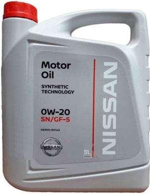 

Моторное масло Nissan Motor Oil SN/GF-5 0W-20 синтетическое ke90090143