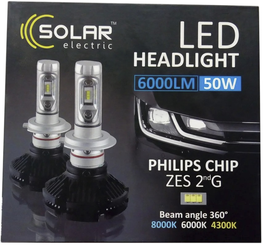

Автолампы Solar 8804 H4 50 W