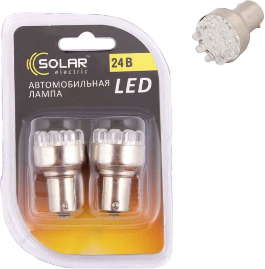 

Автолампы Solar LF185 R5W BA15s 5 W прозрачная