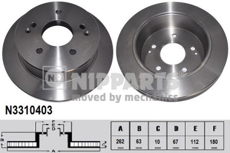 

Nipparts N3310403 Тормозной диск