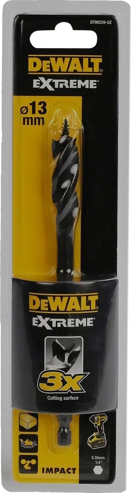 

Сверло DeWALT Extreme Impact DT90239 винтовое по дереву 13 мм