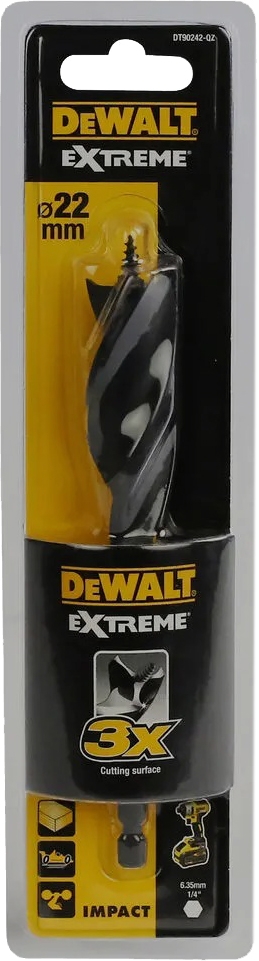

Сверло DeWALT Extreme Impact DT90242 винтовое по дереву 22 мм