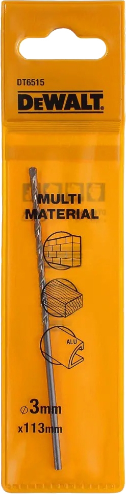 

Сверло DeWALT DT6515 спиральное по кирпичу 3 мм