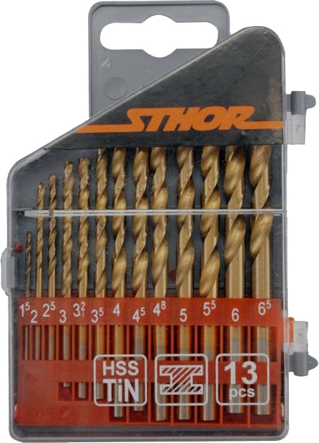 

Набор сверл Yato 22300 спиральных по металлу 1.5-6.5 мм 13 шт.