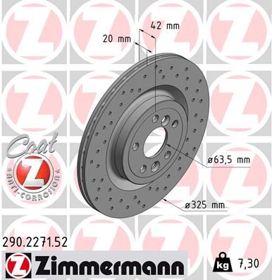 

Zimmermann 290227152 Тормозной диск