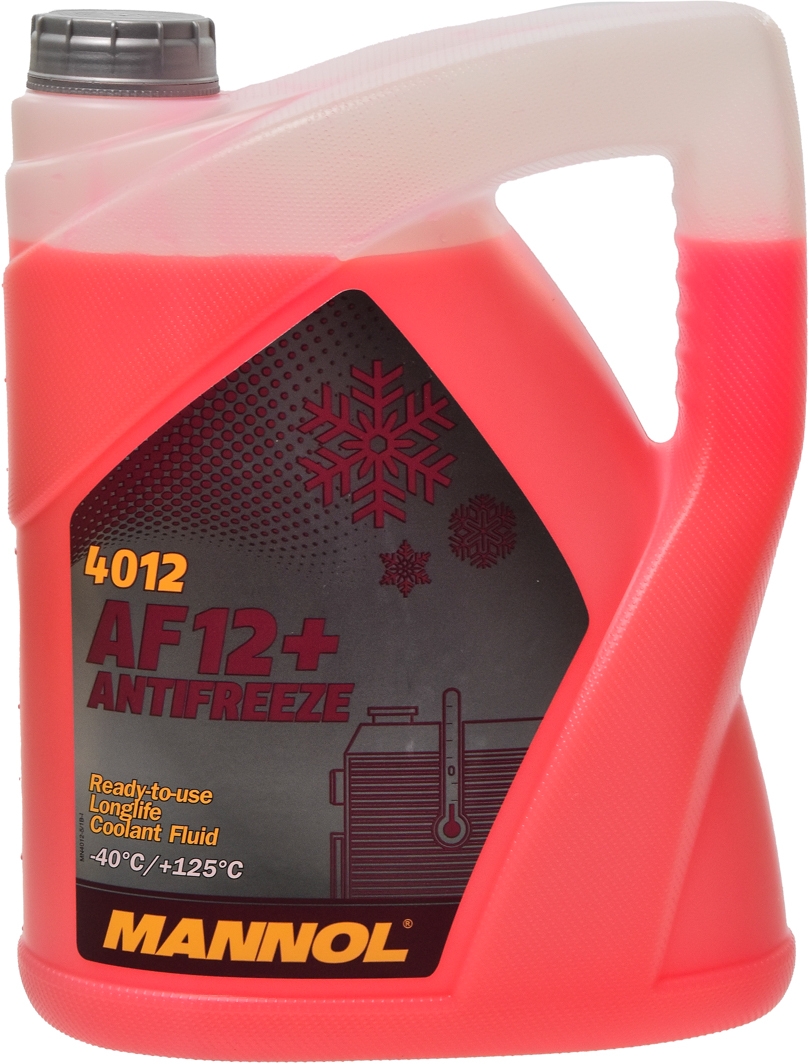 

Готовый антифриз Mannol AF12+ Longlife G12+ красный -40 °C MN4012-5