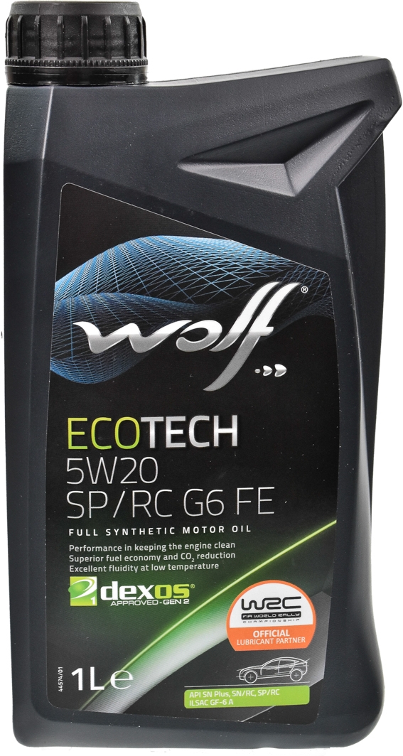 

Моторное масло Wolf Ecotech SP/RC G6 FE 5W-20 синтетическое 1047277