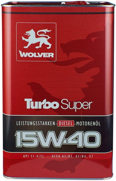 

Моторное масло Wolver Turbo Super 15W-40 минеральное 4260360941238