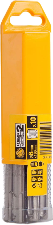 

Набор буров DeWALT DT9815 спиральных по бетону 6 мм