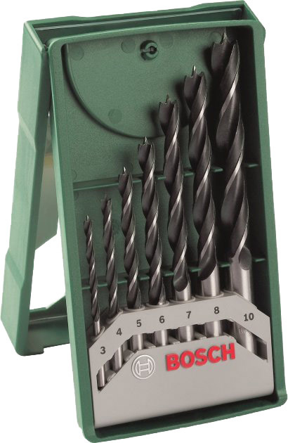 

Набор сверл Bosch 2607019580 спиральных по дереву 3-10 мм 7 шт.