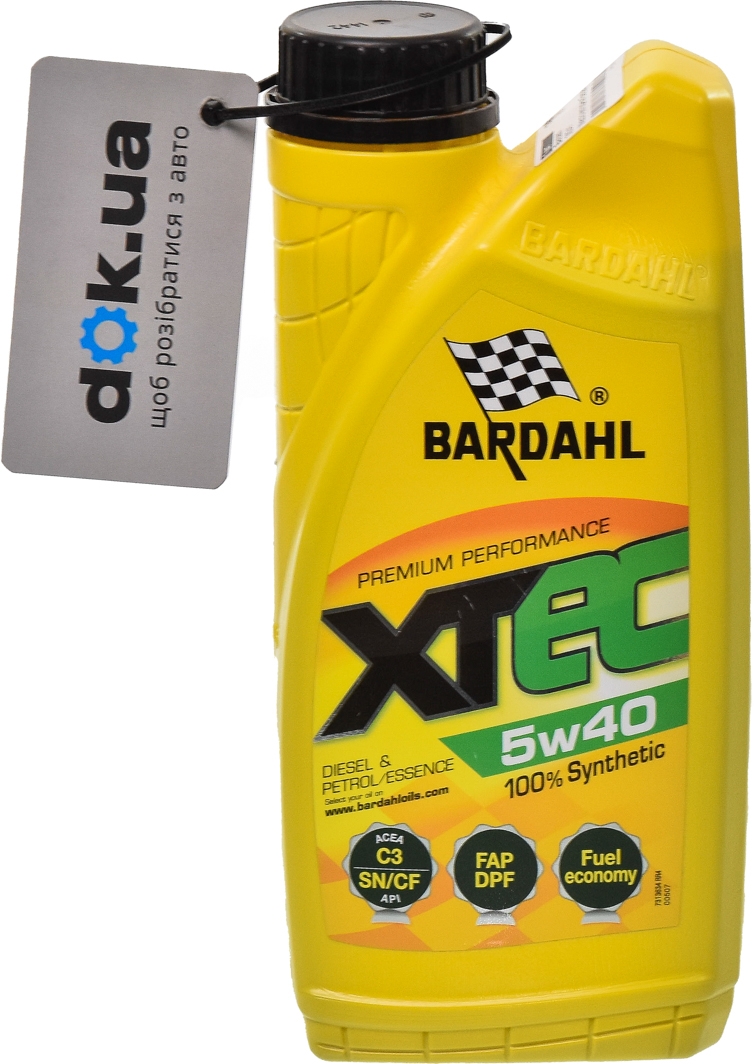 

Моторное масло Bardahl XTEC 5W-40 синтетическое 36343