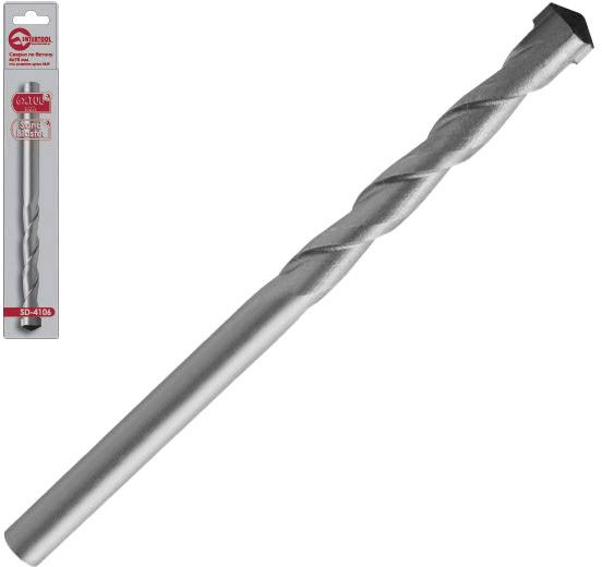 

Сверло Intertool SD-4106 спиральное по кирпичу и бетону 6 мм