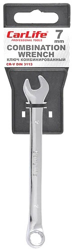 

Ключ рожково-накидной Carlife WR4007 I-образный 7 мм