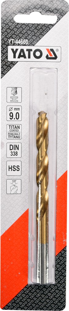 

Сверло Yato YT-44660 спиральное по металлу 9 мм