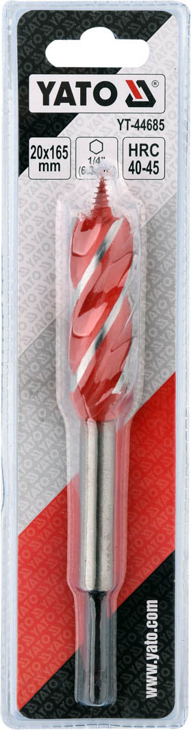 

Сверло Yato YT-44685 спиральное по дереву 20 мм